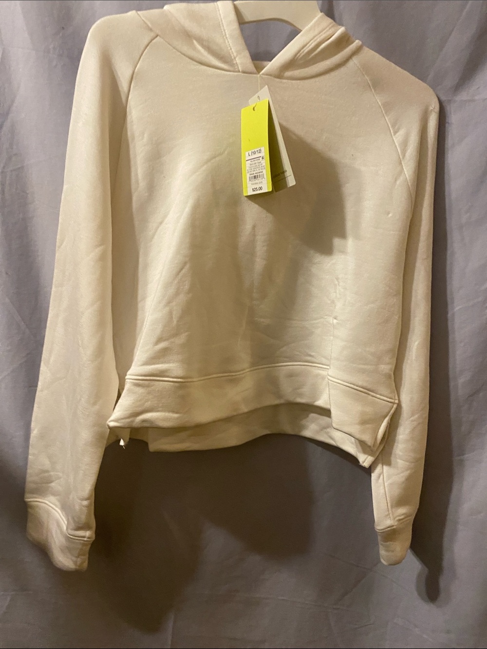 all in motion Cream Hooded Crewneck Sweatshirt